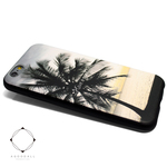 iphone6/6ｓケース（4.7寸用）軽量レザーケースiphone6カバー（サンセットビーチ×ブラック）夕焼け