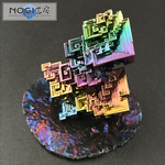ビスマス結晶 No.286 キューブケース付き [鉱物標本]
