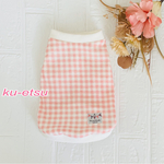 春色ギンガムチェックタンクトップ