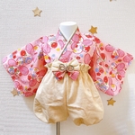 berry garden✿ベビー袴＋リボンのヘアバンド