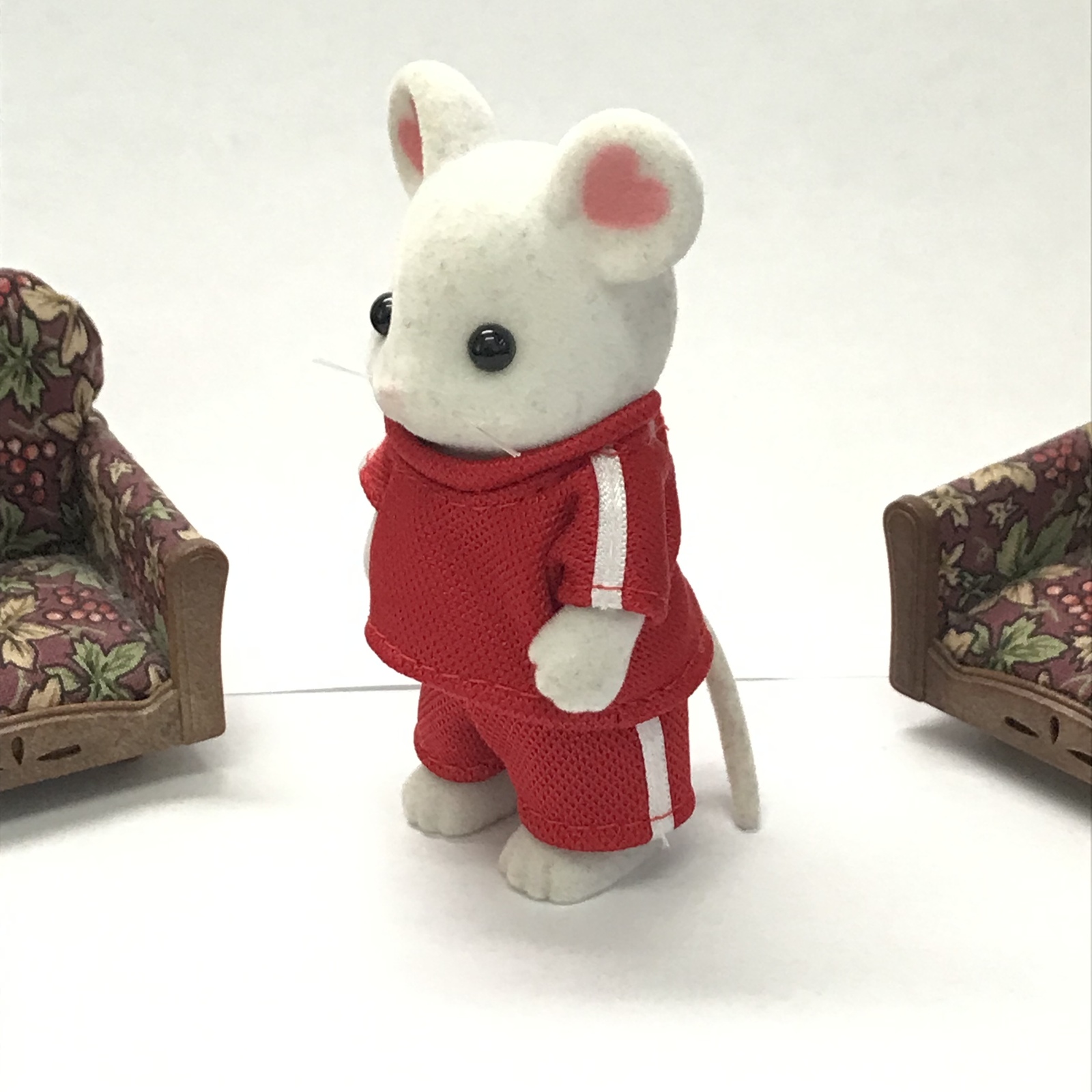 シルバニアファミリー服 102　大人サイズ　子供サイズ シルバニア＊大人サイズ＊アロハシャツセット（赤） 3点 洋服