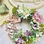 くすみカラーの紫陽花リース                                               oƒ *:.｡  母の日  *:.｡oƒ