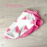 犬服【スイカと種のタンク🍉チェリーピンク】