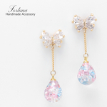 蝶と雫~4color~(1062) ピアス/ノンホールピアス/樹脂ピアス