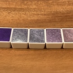 水彩絵の具5色セット　パープル　purple/lavender/fog purple/lilac/bp5