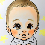 *似顔絵*B5サイズに１名描き