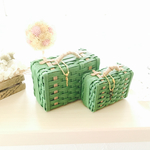 6.5cm　抹茶　ミニミニトランク　ドールハウスsize