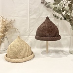 コットンラフィアのかわいいどんぐり麦わら帽子