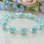 【今月のお得品/限定二本】premium ラリマー 天然水晶 ぷるぷる 艶感 神秘的 透明感 癒し石 天然石アクセE14