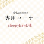 sleepyhawk 様専用　「想いをのせた命名書」