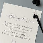 結婚証明書【全て手書き※フレームなし】