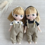ミキちゃんマキちゃん　お洋服セット　サロペットパンツ