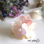 紫陽花のブローチ
