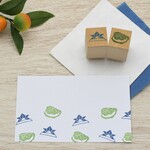 ミニ柏餅と ミニ折り紙かぶと こどもの日はんこ