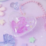 【大容量】4cm カプセルケース ハート 30個 ☆ハンドメイド☆パーツ☆素材☆キッズアクセサリー☆かわいい☆ゆめかわいい☆パステル☆ファンシーぷらんたん