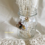 ［送料込］大人可愛いインド刺繍リボンのゆらゆらポニーフック