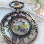 メダカ時計（手巻き式懐中時計）