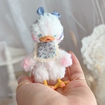 ふわふわアヒルちゃん𓎤𓅮ラベンダーエプロン