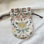 刺繍生地巾着27
