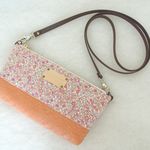 ：：軽くて身軽なシンプルポシェット：：大人可愛いフラワーピンク ♪