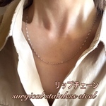 リップチェーン 1.8mm ステンレスネックレス ステンレスチェーン 