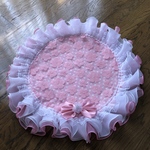 カフェマット🌸花🌸円形47㎝（フリルを含）