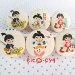 〔送料無料〕昔話☆三太郎バレッタ