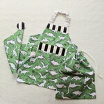 小さめ★子供エプロン&三角巾 　dinosaur！