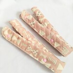 おためセール　お名前タグつき ズレが気にならない  超ロング水筒肩紐カバー【リボン】 くすみぴんく