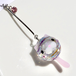 珠にゃんこ☆ヨーヨー☆にゃ〜にゃ〜Milky pink☆選べる片耳用の耳飾りorチャーム
