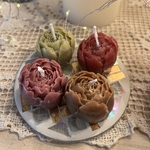 薔薇のキャンドル4色セット