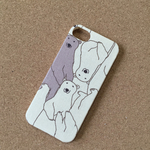 しろくま クリーム×茶 iPhone5/5s/SEケース