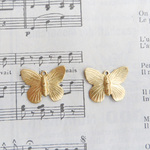 ブラスゴールド　Butterfly　チャーム　2点