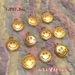 再入荷！1セット10個 ニコちゃん スマイリー ニコちゃんマーク チャーム