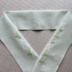 〈s様専用〉刺繍半衿　すずらんの贈り物(グリーン)