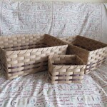 ＊＊kiyo522様専用＊＊＜エコクラフト＞長方形バスケット3種
