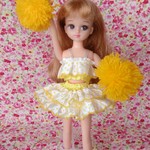 チアリーダー(イエロー)☆リカちゃんサイズ 