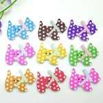 【新入荷！】犬*ウッドボタン*10個*直輸入*21×28ミリ