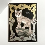 茶トラ猫 の 壁掛け イラスト 原画 