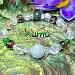 五感で感じるブレスレット〜12mm ビルマ産本翡翠 ヒマラヤ水晶 シトリン パワーストーン 天然石ブレスレット 天然石アクセサリー