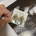 透明感な夏アクセ💍国産鈴丸とオーストリアガラスのじゃらじゃらピアス/イヤリング