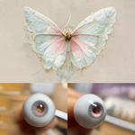 【10mm12mm14mm16mm18mm】 ドールアイ ハンドメイドドール bjd 目 オビツ11アイ-蝶１