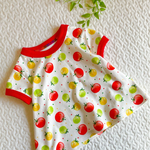 90cmミニトマト柄🍅フレアtシャツ