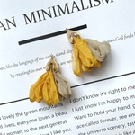 【173】新色❣️ originalバイカラータッセル⭐くすみイエロー×モスグレー