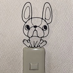 フレンチブルドッグ スイッチカバー ワイヤークラフト