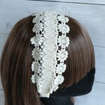 刺繍リボンのカチューシャ