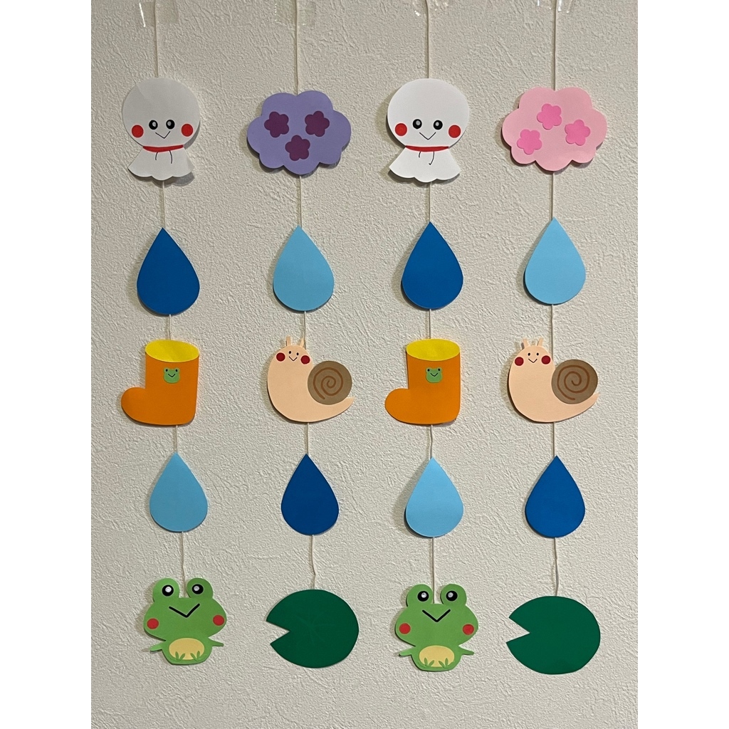 カエル てるてる坊主 梅雨 ガーランド - はるいろ工房 | minne byGMO