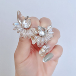 【金アレ対応】キラキラビジューのピアス/イヤリング　ゴールド