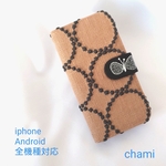 【受注製作】ミナペルホネン タンバリン 手帳型スマホケース 