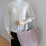 ラストSALE!＊送料無料＊スモールチューリップのシンプルBIGトート（レッド）